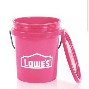 Lowe's mini Pink Bucket with Lid